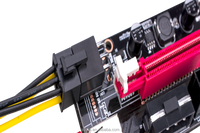 ER 009S PCI-E 1X à 16X LER Carte D'extension PCI Express Adaptateur USB 3.0 Câble Alimentation