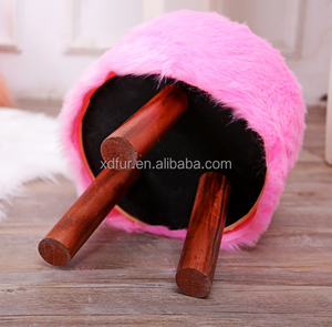 Factory Hot Sale Faux Fur <strong>Stool</strong> <strong>Cover</strong> Chair <strong>Covers</strong> - Product Image 4