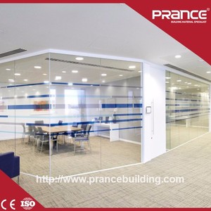 Oficina frosted <span class=keywords><strong>solo</strong></span> tabique de vidrio marco de aluminio - Product Image 4