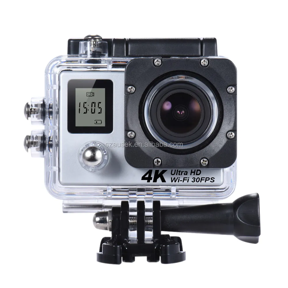 Câmera de ação subaquática com microfone, câmera esportiva 4k xdv wifi com 2.0 ''ultra-hd, firmware mini drone