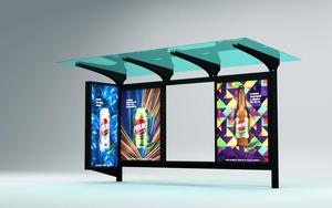 La ciudad de proyecto público inteligente personalizado digital adverstingshelter dimensiones al aire libre parada de autobús - Product Image 3