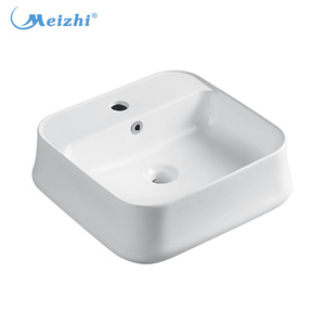 <span class=keywords><strong>Lavabo</strong></span> de encimera de esquina pequeña blanca de diseño de baño - Product Image 4