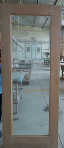 Portes intérieures en bois massif de chêne <span class=keywords><strong>rouge</strong></span> pré-montées, contemporaines, 5 vantaux, finition teinte en bois d'acajou pré-montées - Product Image 5