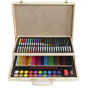 Wooden Wood 108PCS 108 Pcs School Art Drawing Stationery Coloring Set For Kid