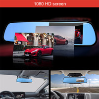 Enregistreur vidéo Full HD avant et arrière DVR Dash Camera Dash Cam DVR Mirror Dual Lens Rear View Camera Smart Home Products