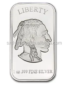 Custom 925 Pure silver coin and bar /Hot Sales Silver Buillion bar