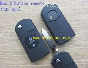 new uncut Maz 3+1 button remote flip key KPU41788 (313.8 mhz/4D63 80bit chip)