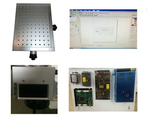 Números de serie, códigos de barras, matriz de datos, gráficos, marcador láser a la venta, máquina de marcado láser de fibra de 50W, tamaño de trabajo de 300x300mm - Product Image 2