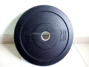 Power Training Crumb Hi Temp Bumper <strong>Rubber</strong> <strong>Weight</strong> <strong>Plate</strong> Black with Color Star Customized Logo - Product Image 4