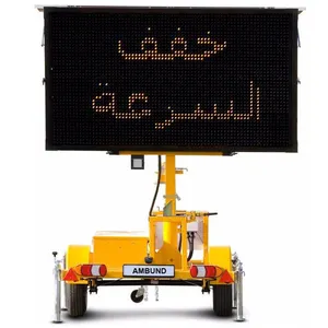 led display board sign trailer for sale outdoor matrix display screen solar powered traffic manage variable message signs