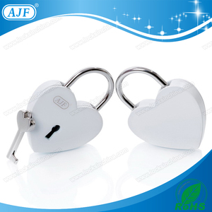 TUV pasado AJF 2016 <span class=keywords><strong>el</strong></span> más nuevo producto popular de brillante color blanco deseo love lock corazón, Liebesschloss, cadenas - Product Image 3