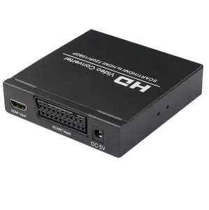 HDMI Scart a HDMI video Composito del RCA coassiale adattatore convertitore con 3.5 millimetri di interfaccia Supporto NTSC/PAL 720 P 1080 P