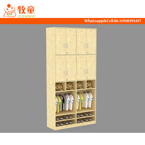 2017 Venta caliente niños preescolar muebles armarios de madera para el almacenamiento - Product Image 5
