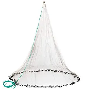 12FT 1/8 nylon cast net/hand cast fishing net/american cast net