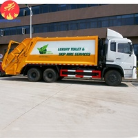 Type d'entraînement 6X4 personnalisé 16cbm camion compacteur à ordures à usage intensif pour la vente