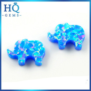 8x11mm forma <span class=keywords><strong>de</strong></span> Elefante azul op27 venta caliente color mexicano opal joyería - Product Image 2