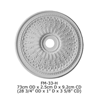 Ornements en polyuréthane haute densité, magnifiques décorations en PU, faux plafond de luxe