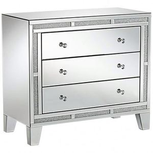 Best Selling <strong>Mirrored</strong> Dresser <strong>Bedside</strong> 5 Drawer Chest - Product Image 1
