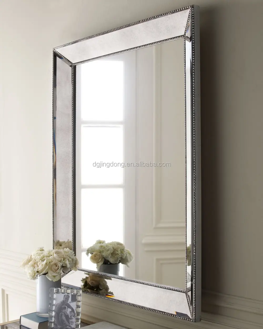 Espejo con marco de 5mm, espejo de pared personalizado de alta calidad, estilo europeo, para baño, venta al por mayor