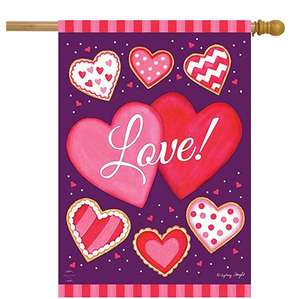 3x5 חיצוני דו צדדי עונתי יום נישואין חג האהבה בית קישוטי מסיבת דגל באנר - Product Image 2