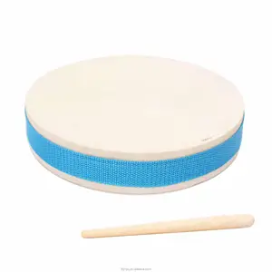 Instrument de musique à percussion peau de chèvre bois tambour d'océan