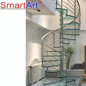 Smartart 2022 China wrought iron spiral stairs/ outdoor spiral staircase prices / used spiral staircase