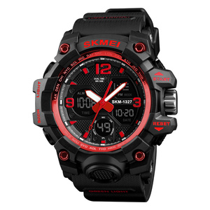 <span class=keywords><strong>Relojes</strong></span> Hombre SKMEI 1327 Reloj de Pulsera Deportivo para Exteriores con Doble Hora Analógico Digital para Hombre y Mujer - Product Image 3