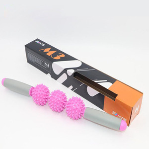Wichtigsten 3 Spiny <span class=keywords><strong>Ball</strong></span> Entspannen Yoga <span class=keywords><strong>Massage</strong></span> Stick Muscle Walze Mit Griff - Product Image 6