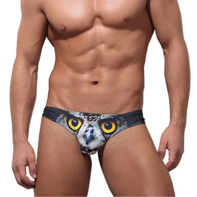Custom logo mens bikini sexy underwear boxer shorts for male men's underwear