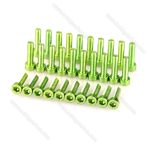 Anodizado Colorido M2.5 M3 M4 M6 <span class=keywords><strong>7075</strong></span> Alumínio Hex Soquete Cabeça Parafusos Parafuso de alumínio aprimorado para FPV Drones Quadcopter - Product Image 6