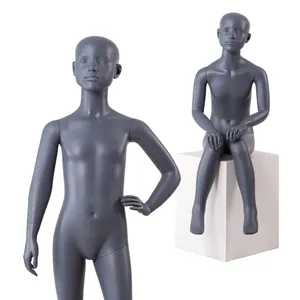 가득 차있는 몸 실물 같은 까만 싼 아이 아이 의류 전시 판매를 위한 현실적 소년 크기 마네킹 manikin