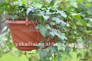 Cestas colgantes de plástico para flores, macetas colgantes en espiral, venta al por mayor - Product Image 4