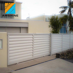 <span class=keywords><strong>Portail</strong></span> coulissant automatique <span class=keywords><strong>motorisé</strong></span> moderne en aluminium pour modules solaires, 1 ensemble, pour jardin et allée - Product Image 5
