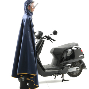 Navy Blu di Lavoro A Maglia Tessuto <span class=keywords><strong>Poncho</strong></span> <span class=keywords><strong>Uomo</strong></span> e Donna Singolo Prezzo di Fabbrica Ciclo di Equitazione Moto Impermeabili Impermeabili Oxford per Adulti - Product Image 4