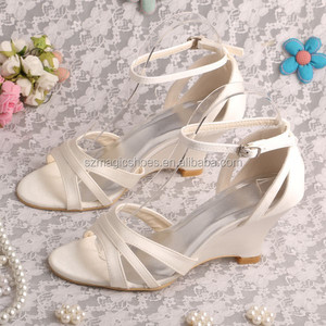Customized <strong>Navy</strong> Wedge <strong>Sandals</strong> <strong>Wedding</strong> - Product Image 2