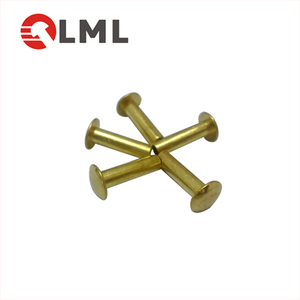 Plaque signalétique de rivets à tête <span class=keywords><strong>ronde</strong></span> en <span class=keywords><strong>laiton</strong></span> en métal non standard personnalisé pour charnières de poignées de couteau - Product Image 6