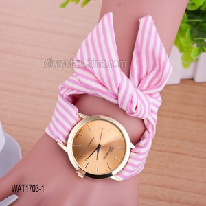 Chine usine en stock diamants de la chaîne conception rouge couleur horloge montre - bracelet - Product Image 6