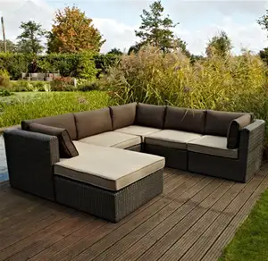 Meubles de patio de qualité personnalisée, ensemble de canapés de jardin, meubles de collecte en rotin