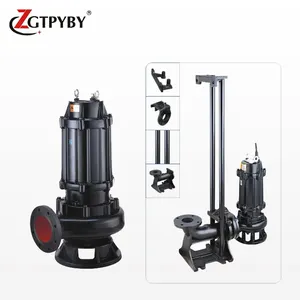 coupling installation crushing sewage pump dirty water discharge treatment drain pumps big flow submersible pump sewage