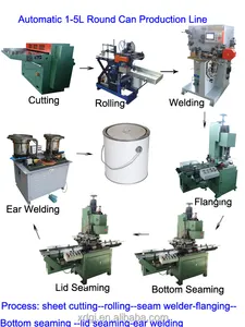 圆锡罐制造油漆罐的机器