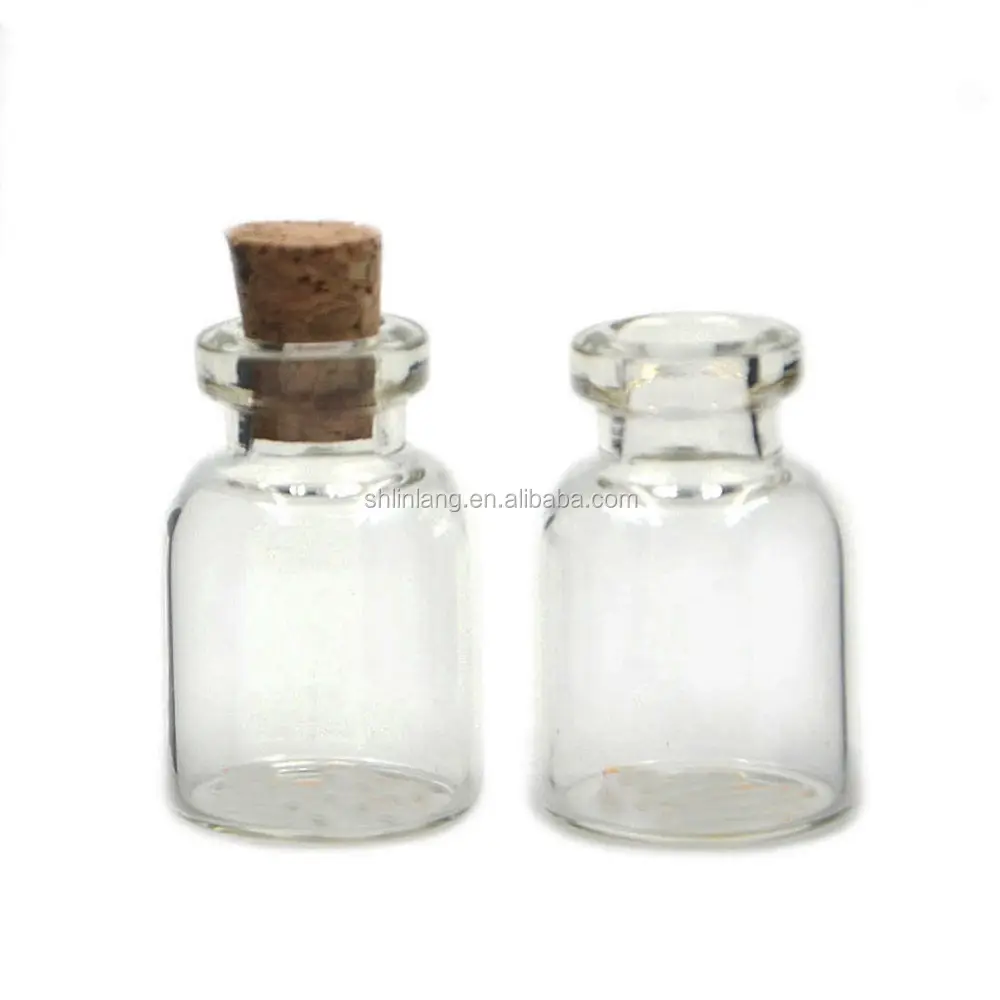 Mini tapón de corcho pequeño de 0,5/1/2/5ML, frascos de vidrio para frascos, botellas, 10ML, venta al por mayor