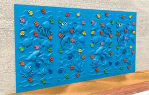 Structure de jeu murale d'escalade intérieure pour enfants avec filet d'escalade extensible - Product Image 4