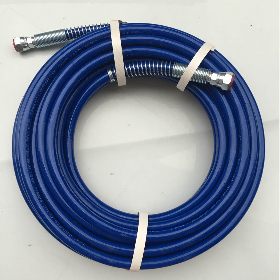 Продажа с завода, безвоздушный шланг GR blue 1/4 дюйма или 3/8 дюйма, 15 м, 50 футов, 240794 бар или бар, шланг для распыления краски под давлением