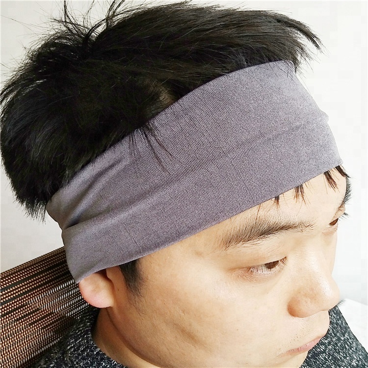 Новая стильная широкая Мужская модная эластичная повязка на голову с принтом логотипа на заказ