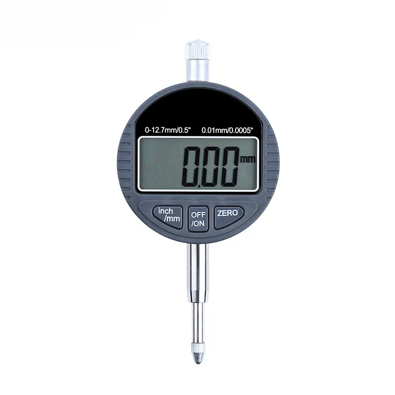 Indicador de mostrador digital eletrônico, medidor digital de 0-12.7mm/0.5 polegadas, indicador digital de 0.01mm, métrico/polegada