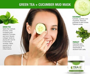 <span class=keywords><strong>Masque</strong></span> de détoxification au gingembre, thé vert mat, boue, calmant, contre l'acné et points noirs, livraison gratuite - Product Image 4