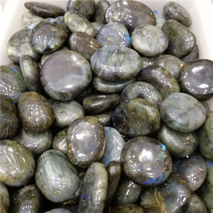Pierres de labradorite naturelles en pierre naturelle, disques de cristal, 100g - Product Image 6