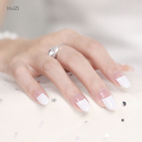 Autocollants pailletés pour Nail Art, pointes, style français, 1 feuille, nouveau design