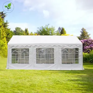 Tentes de fête extérieures en PVC de style premium, blanches, 4x6m, avec cadre galvanisé, sortie d'usine - Product Image 1