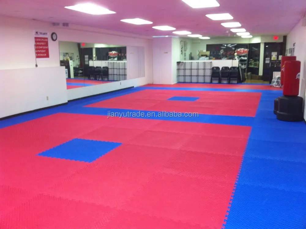 1x1m 2 3 4 cm EVA foam interlocking taekwondo tatami Floor puzzle mats